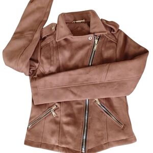 Womens JouJou Faux Leather Suede Jacket Sz. XS